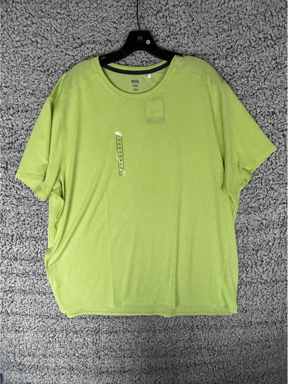 DSG Movement Tee Men's Neon Pear Heather Size XXL New with Tags Yellow